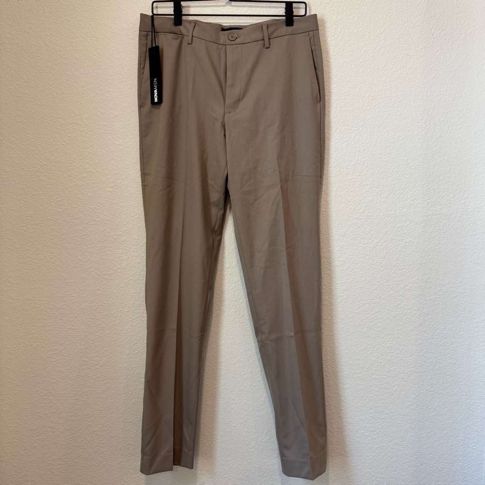 NovaMen Modern Stretch Slim Trouser – Chestnut – Size 30 – NWT